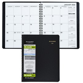 AT-A-GLANCE 2026 At-A-Glance 70-LP09-05 Monthly Planner, Large Print, 7 x 8-3/4"