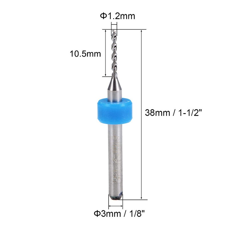 sourcing map PCB Drill Bits 1.2mm Tungsten Carbide Rotary Tool