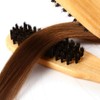 Double Brush Comb, Professional Wooden Handle Hairdressing Comb Anti Static