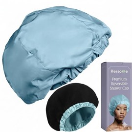 Gorro Ducha Mujer Más 1000 Duchas 100 Impermeable Doble Cara Grande Cabello Largo Rizos Forro Felpa Antifrizz