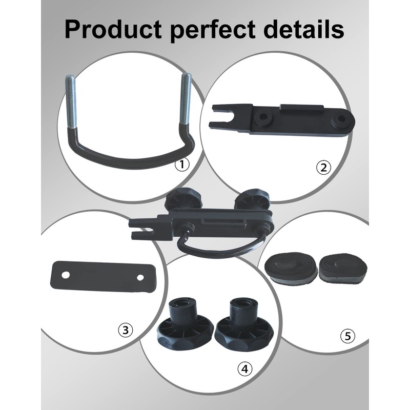 4 PCS Stainless Steel Universal Roof Box U-Bolt Clamps Van