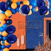 We Moment Zone 12 Inch Balloons Navy Blue Orange Party