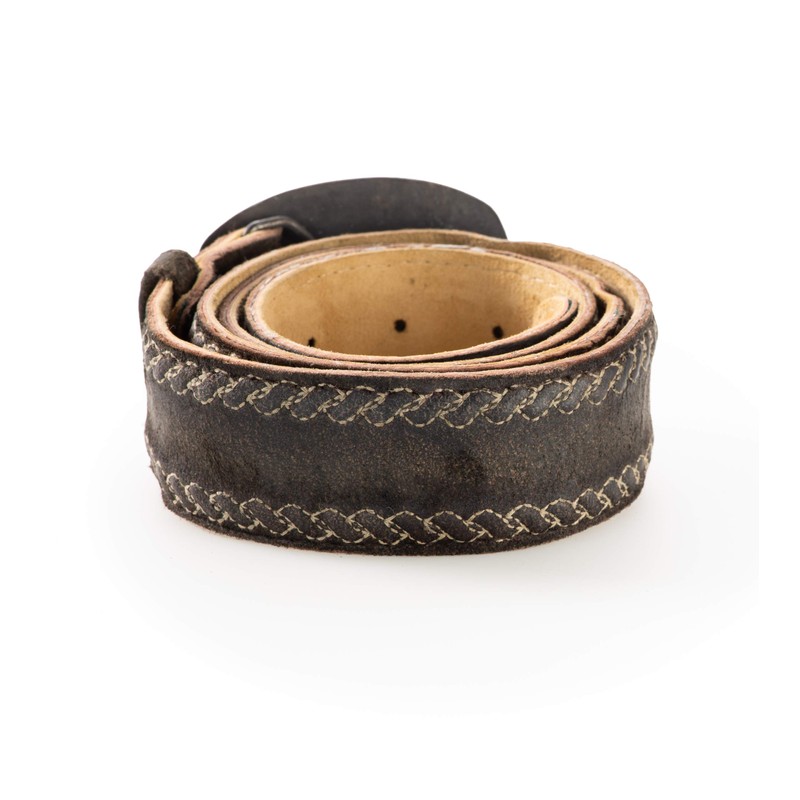 Traditional Costume Belt with Embroidery - Genuine Leather Belt, Original