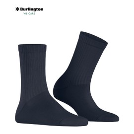 Burlington Women's Fleet Street W So Cotton Plain Socks, Blue Navy 6120