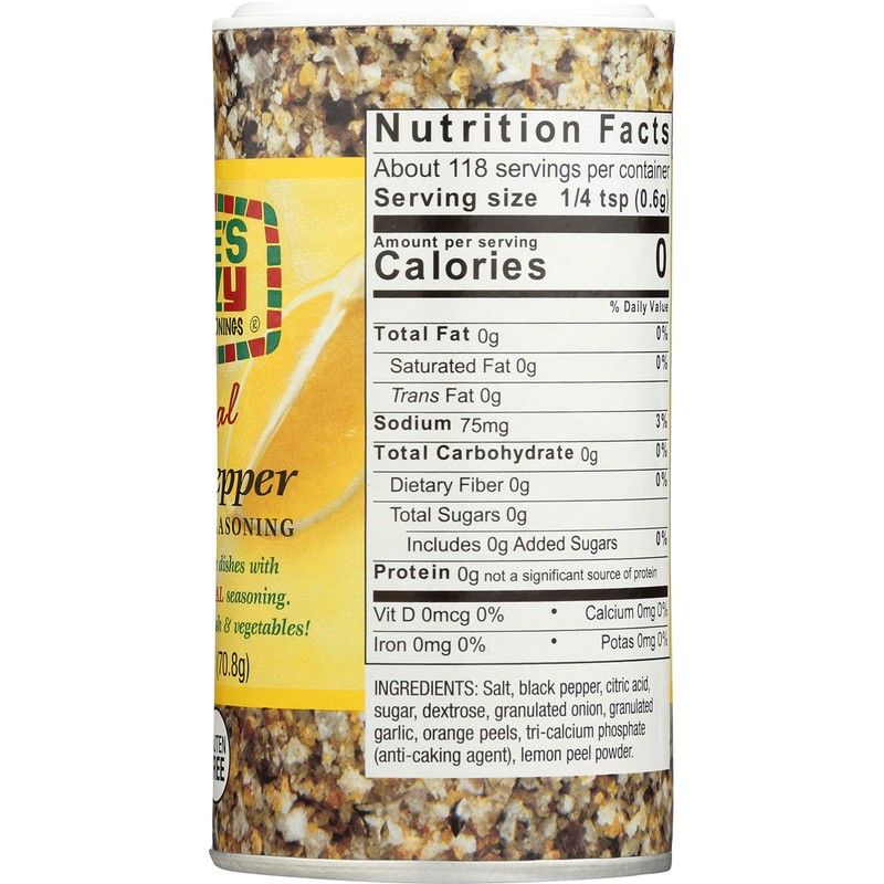 Jane's Krazy Seasonings Mixed-Up Lemon Pepper Marinade & Seasoning, 2.5