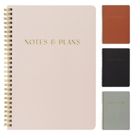 Beautiful Daily Planner And Notebook With Hourly Schedule - Aesthetic Spiral To do List Notepad to Easily Organize Your Tasks And Appointments - Stylish Book And School Or Office Supplies For Women