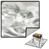 flintronic Fire Pit Mat, 100 x 100 cm, Fireproof Underlay,