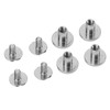 120 Sets Book Binding Screw 9x8mm Uniform Coating Color Lasting