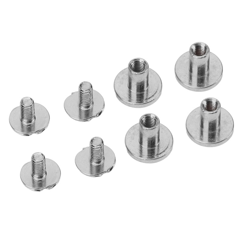 120 Sets Book Binding Screw 9x8mm Uniform Coating Color Lasting