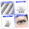 Natural Cluster Lashes Kit 168 Pcs Wispy Lash Extensions CC