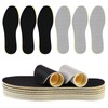 6 Pairs Thin Shoe Inserts, Barefoot Shoe Insoles Three-Layer Latex