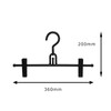 Shinko Hanger Bottoms Hanger "Relay Skirt" Set of 2 Black