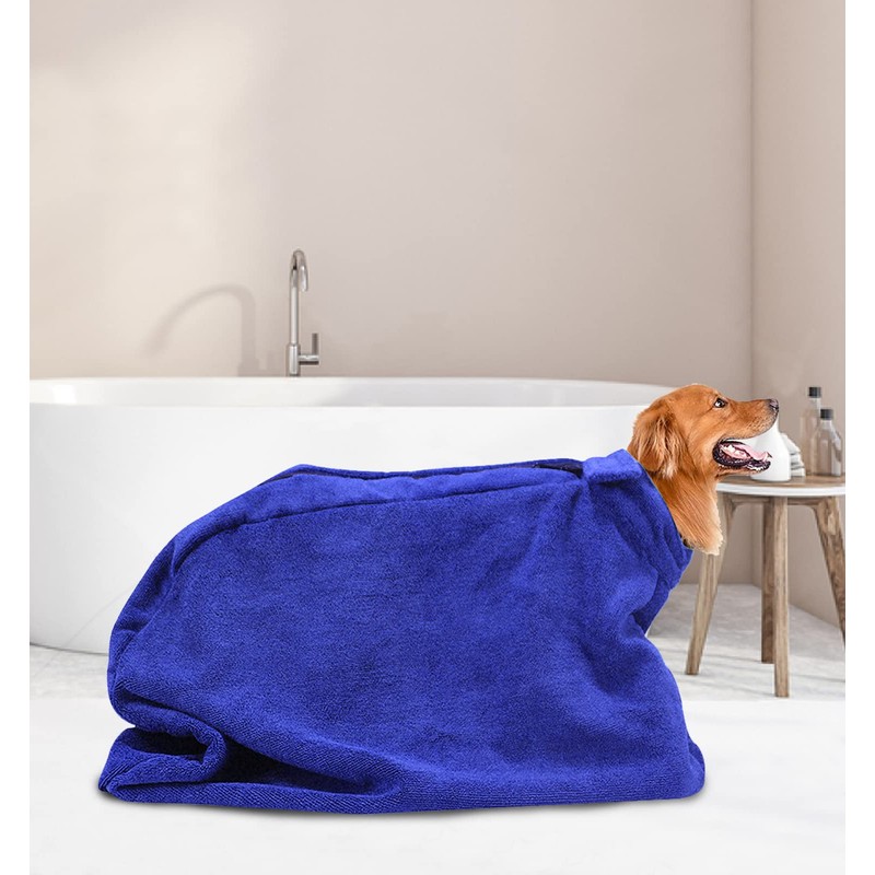 Pethiy Premium Microfiber Dog Drying Bag-Quickly Removes Water Mud and