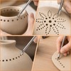 12Pcs Hole Puncher Clay Cutters - Stainless Steel Circular Hole
