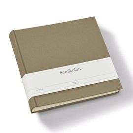 Semikolon 370100 Photo Album Classic Event – 24 x 23 cm – 60 Cream Pages for Approximately 60 Photos – Fango Beige