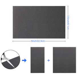 12 Sheets Abrasive Dry Wet Waterproof Sandpaper Sheets Assorted Grit of 400/600/ 800/1000/ 1200/1500 for Automotive Polishing Metal Sanding Wood Furniture Finishing, 2.8 x 4.5 Inch