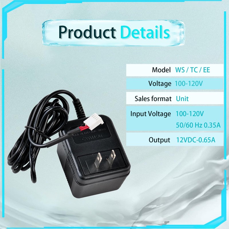 V3186-06 12VAC Water Softener Power Supply AC Transformer Replacement for