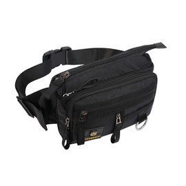 OVAKIA Bumbags Large Capacity Waist Fanny Pack,Men's Sports Fanny Pack Waterproof Waist Bag with Multi-Pockets for Running Hiking Camping Workout Cycling-Black-8 Zipper Pockets