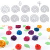 ORIGACH 10 Pcs 3D Spiral Flower Cutting Dies Mini Paper