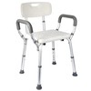 Shower Chair Seat with Padded Armrests and Back,Bathroom Bench Slip