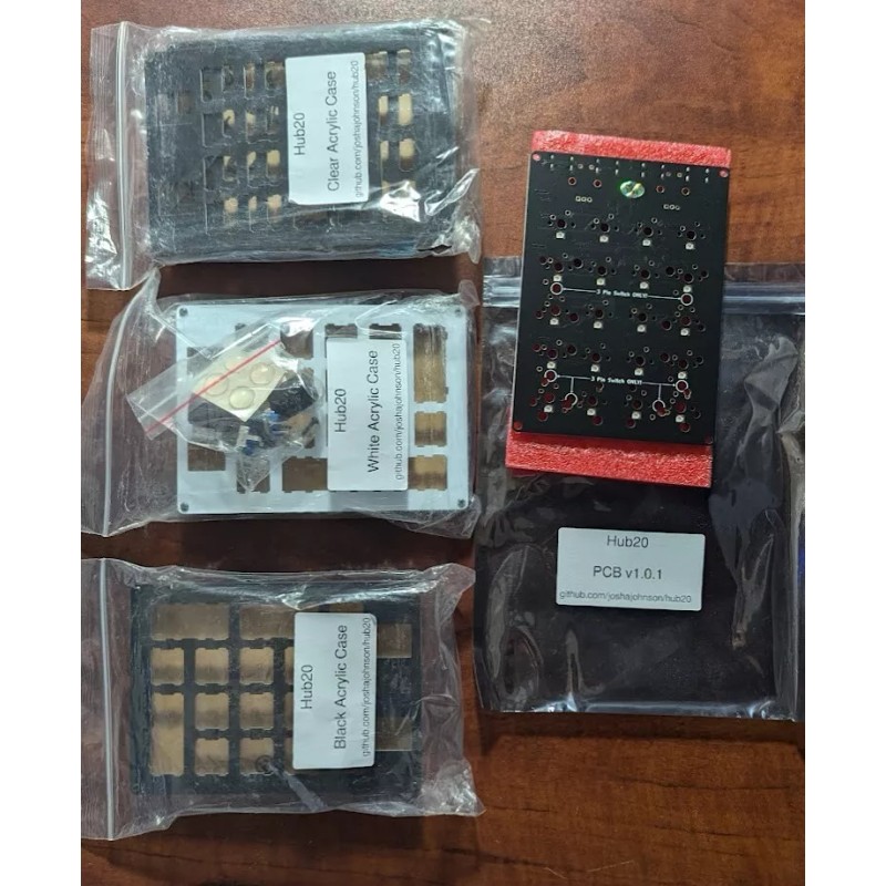 Unbranded Hub20 Kit - Customizable Macro/Number Pad, Rotary Encoder, 3-port