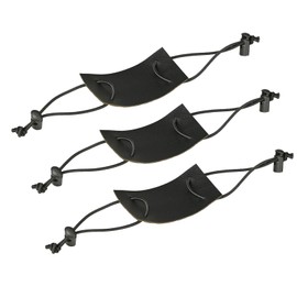 Baby Door Latch Covers Closer - Nursery Door Closer Silencer with Strong Elastic Straps for Good Sleep Doormat Can Ease The Impact of The Door to Reduce Disturbing Noise (Black 3 Piece)