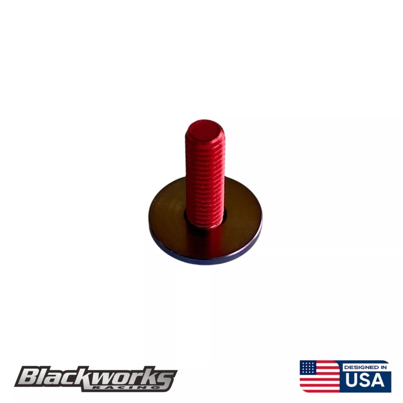 Blackworks Racing 2 TITANIUM BURNT LICENSE PLATE ANTI THEFT HEX