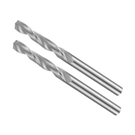 CoCud Solid Carbide Drill Bits 2.75 mm Diameter K35 Tungsten Carbide Precision Mini Turning Drill Bits - (Use: for Stainless Steel Alloy Metal) Pack of 2