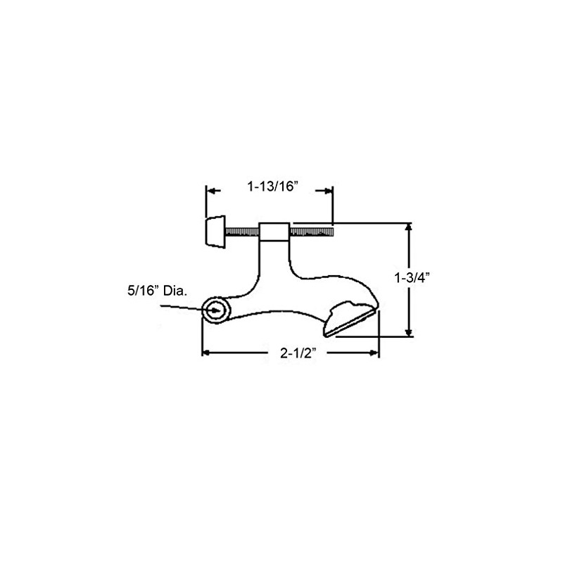 Nuk3y Hinge Pin Heavy Duty Adjustable Door Stop (6 Pack,