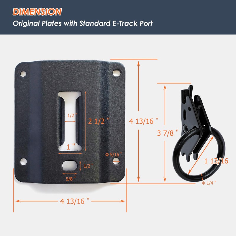 4 Pack Truck Bed Tie Down Anchor Boxlink E Port