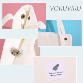 VOKUVIKU Jute Bag Vintage Flowers Large Women's Fabric Bag, Bag-11, X-Large