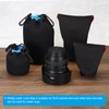 PATIKIL Lens Pouch Bag Set, 5 Pcs Camera Lens Bag