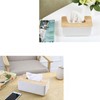 Removable Facial Tissue Box,Oak Cap PP Tissue Box Holder Storage