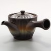 Ichikyu 585-18 Mino Ware Teapot, Bizen-style Sori Shape, Made in