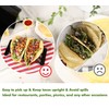 webake Taco Holder Stand 4 Pcs Acrylic Taco Rack Holders