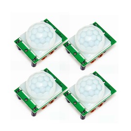 JESSINIE 4pcs HC-SR501 PIR Infrared Sensor Human Body Pyroelectric Infrared Detector Motion Module for Arduino Raspberry Pi