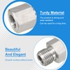 PATIKIL 304 Stainless Steel Forged Pipe Fitting, M12x1.75 Female to