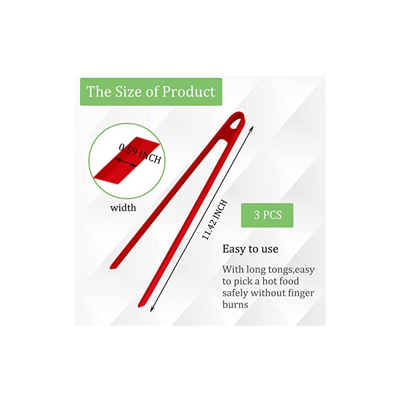 3PCS Silicone Kitchen Tongs Set - Perfect for Cooking &