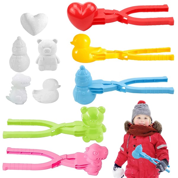 Zkaoai Snowball Shaper, Pack of 5 Sandball Snowball Clip, Snowball