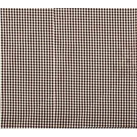 Poly Poplin Gingham Fabric Mini Checkers 58" Wide Sold by The Yard (Brown)