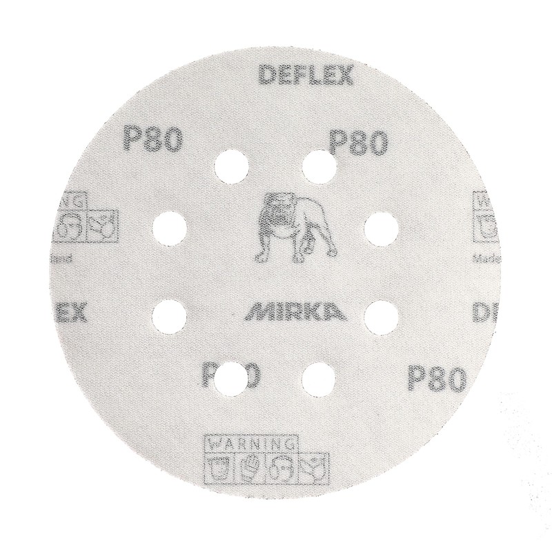 Mirka Red Sandpaper Sanding Discs Diameter 125 mm Velcro Adhesion