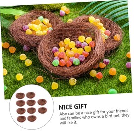 Yardenfun 10 Pcs Simulated Bird Nest Rustic Table Decor Cockatiel Ornament Winter Centerpieces for Table Table Arrangement Centerpiece Garden Bird House Easter Birds Decorations Birds Nests