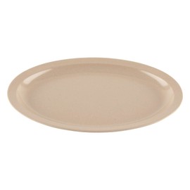 G.E.T. OP-614-S Melamine Oval Serving Platter, 13.25" x 9.75", Sandstone (Set of 12)