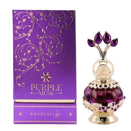 Khadlaj Purple Musk Concentrated Perfume Oil – 20 ml | Long-Lasting, Exotic Fragrance for Men & Women | Rich, Floral, Musky, and Elegant Scent