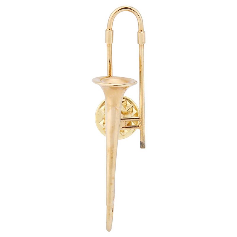 Mini Unique Gold Plating Musical Instrument Brooch Gift Decoration with