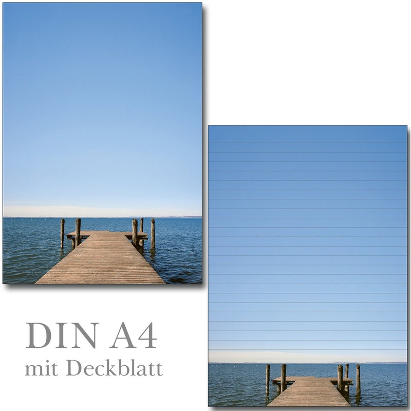 Lake View Writing Pad Folder - 1 Writing Pad Lined