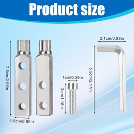 Tinoaly Faucet Screw Extractor Set, Metal Broken Pipe Bolt Extractor Tool Kit Easy to Use Stripped Screw Remover Broken Tap Faucet Removal Tool for Adults Men Home DIY Gift