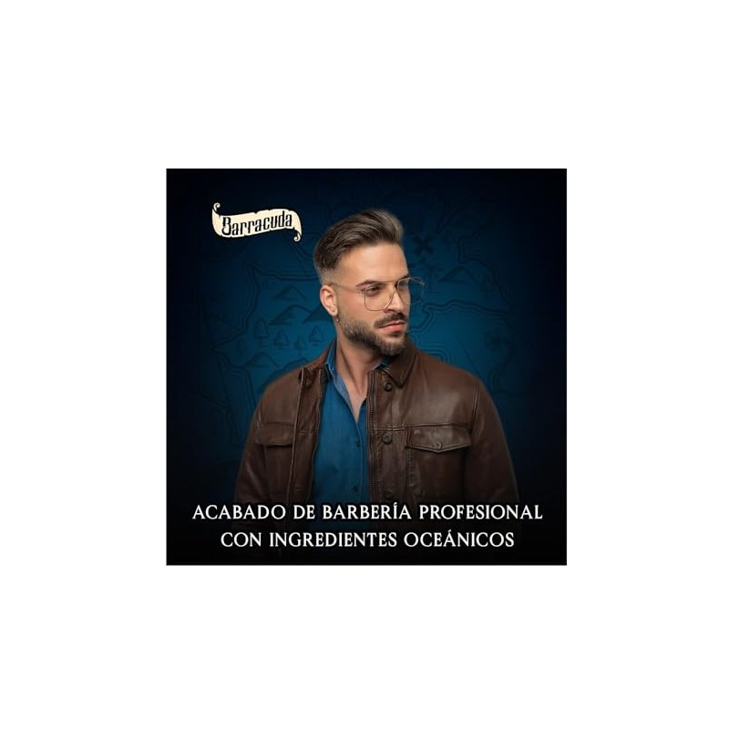 Barracuda Cera para el Cabello Hidratante 60g, Acabado Profesional, Algas