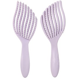 Detangling Brush, Vented Hair Brush Mermaid Tail Styling,Bouncy Dry and Wet Detangling Hair Brush for Women and Men,Drying Hairbrush for Dry，Wet,Straight,Curlyand Thick Hair (Soft Purple)