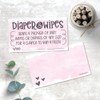 50 Pink Diaper and Wipes Raffle Tickets - Girl Baby